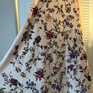 SHEIN Floral Maxi Skirt - Cream with Multicolor Print